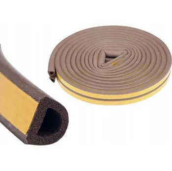 Těsnění do okna a dveří Těsnění Mimet 7 mm x 0,9 cm x 600 cm hnědé