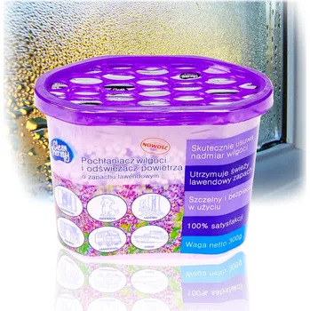 Odvlhčovač vzduchu Pohlcovač vlhkosti Ravi do místností 300 g levandule