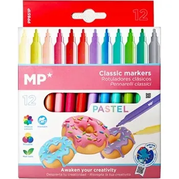 PASTELOVÉ FIXY 12 BAREV, HLAVNÍ PAPÍR MP