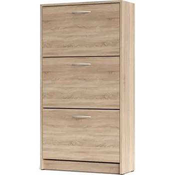 Botník TORDRON 2 se třemi výklopy, dub sonoma