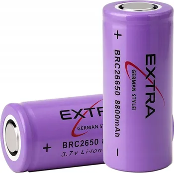 Článková baterie Extra lithium-iontová Nabíjecí Baterie 26650 8800 mAh 1 ks