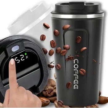 Termoska TERMOHRNEK TERMOSKA 500 ML LCD displej KÁVA ČAJ DÁREK