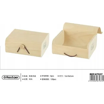 Obraz Rest.aer - Březová krabička 12 x 10 x 5 cm