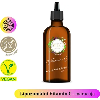 Doplněk stravy M.E.G Lipozomální Vitamín C – Maracuja (100 ml) se sladidlem