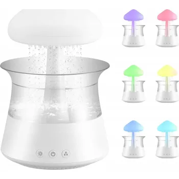Zvlhčovač vzduchu ZVLHČOVAČ VZDUCHU MRAK DEŠŤ AROMATERAPIE RGB USB-C 300ML