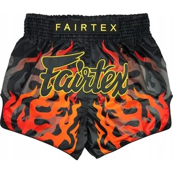 Fairtex Kraťasy na Muay Thai Volcano BS1921 Černé/Červené L