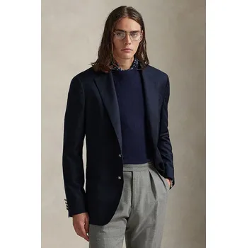 Dámské sako Sako s přídavkem vlny Polo Ralph Lauren 715928570 námořnická modř 59X, vel. 52