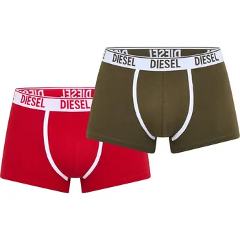 Pánské spodní prádlo Boxerky Diesel Green+Red 1219036 Small