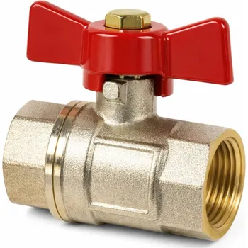 Ventil GEOS AGT Kulový kohout MM plnoprůtokový s ucpávkou PN 16 motýl 1" 15 V/B DN 25