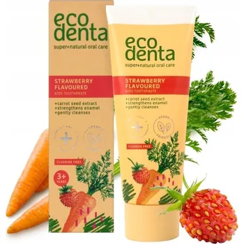 zubní pasta Zubní pasta Ecodenta pro děti s jahodovou příchutí 75 ml bez fluoridu