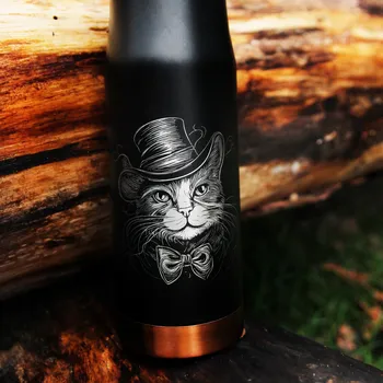 Termohrnek KOČKA Termohrnek Personalizace Jmeniny Narozeniny Den otců pro tátu