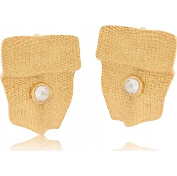 Náušnice Náušnice mačkané s bílými krystaly Preciosa z kolekce Vintage (P24/