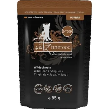 Krmivo pro kočku Catz finefood Purrrr No. 109 kančí 85g mokré krmivo pro kočky bez kuřete