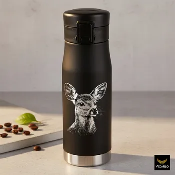 Termohrnek Termohrnek Personalizace Dárek Jmeniny Narozeniny Stříbrný SARNA 052