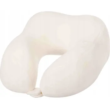 Polštář Béžový Cestovní Polštář Rohlík/Podkova s Termoplastickou Pěnou 27*24