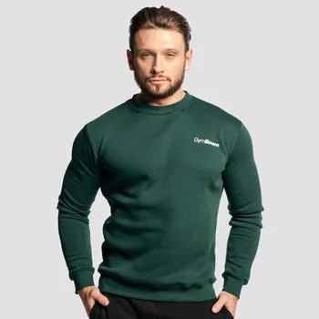 Pánská mikina GymBeam Mikina Basic Jumper Pine XXXL zelená