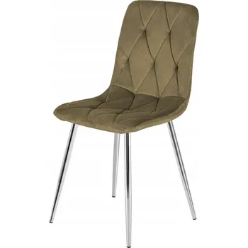 Jídelní židle Židle Lugano, hnědý velur, 1 ks