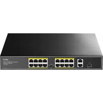 Switch PoE Switch 16x PoE 2x LAN 1x SFP Cudy FS1018PS1 pro IP kamery