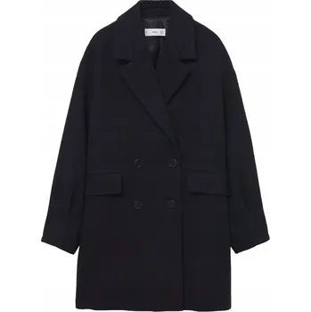 Dámský kabát Mango dámský černý kabát oversize bez kapuce Willy velikost XL