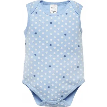 Body Chlapecké body bez rukávů, modré, hvězdičky, Olimpias, vel. 50