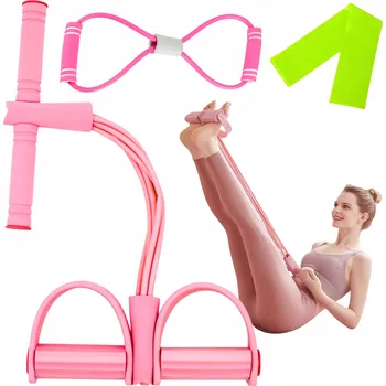 EXPANDER GUMA NA CVIČENÍ BŘICHA PROTAHOVÁNÍ POSILOVACÍ GUMA FITNESS SADA