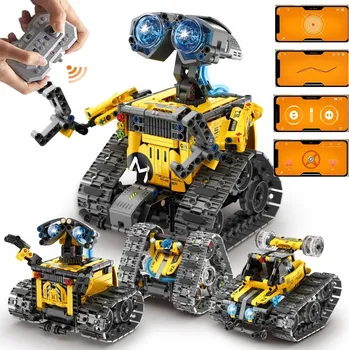 ostatní stavebnice ROBOTICKÉ HRAČKY PRO DĚTI - STAVEBNICE ROBOTA S OVLÁDÁNÍM PŘES APLIKACI A DÁLKOVÝM OVLADAČEM, 672 DÍLKŮ