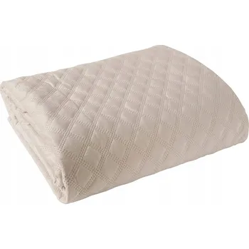 Prostěradlo Přehoz na postel Markizeta velur 170 cm x 210 cm béžový