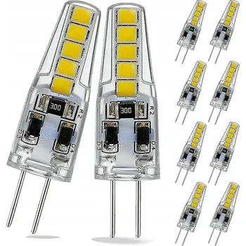 Žárovka 10x LED ŽÁROVKA G4 12V DC 6W teplá barva 2700K 600lm