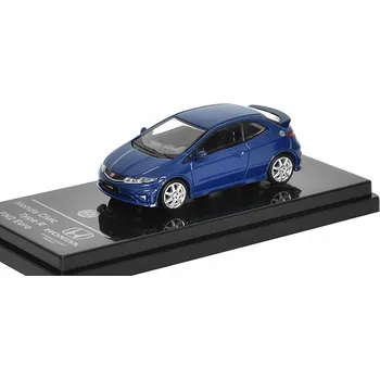 autíčko Honda Civic Type R FN2 Euro 2007 modrá 1:64 - PARAGON Models Honda Civic - kovový model