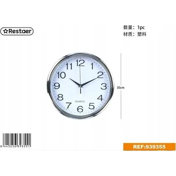 Hodiny Rest.aer - Plastové nástěnné hodiny - kulatý (30 cm)