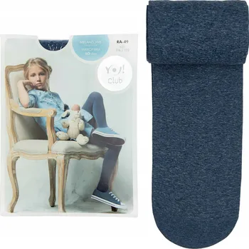 PUNČOCHÁČE 60 DEN KRYCÍ DŽÍNOVÁ TMAVĚ MODRÁ Punčocháče z mikrovlákna 92 98