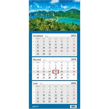 Kalendář Kalendář 2026 Trojdílný LUX Exotický Ráj Thajsko N523-26-01 Helma