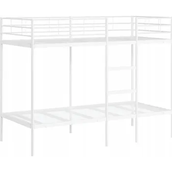 Postel Patrová postel kovová bílá 195,5 x 90 x 150 cm