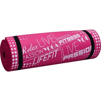 podložka na cvičení Podložka na cvičení Lifefit 180 cm x 60 cm růžová
