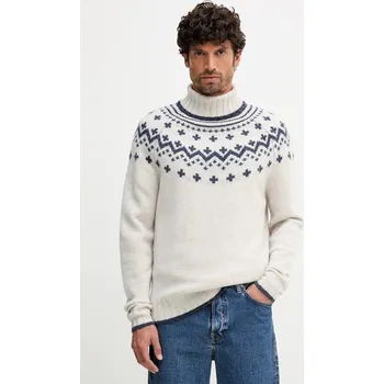 Dámský svetr Vlněný svetr Barbour HEWTON MKN1672 béžová 01A, vel. XL