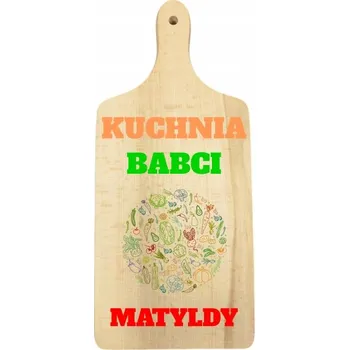 Kuchyňské prkénko Dřevěné prkénko s barevným potiskem Den babičky Kuchyně babičky + JMÉNO