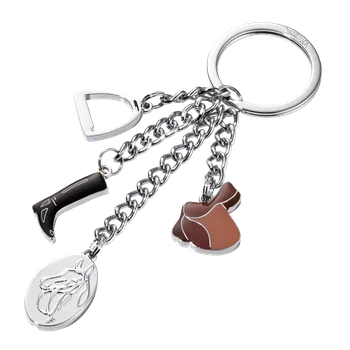 Školní batoh Klíčenka Troika, motiv koní - hlava koně, třmen, jezdecké boty, sedlo