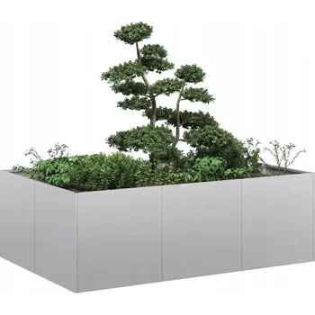 Truhlík Truhlík 120x80x40 cm pozinkovaná ocel Stříbrná 860750