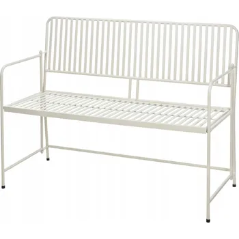 Zahradní lavice Lavička s opěradlem, kovová, 118 x 80 cm