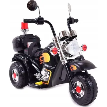 Dětské elektrovozidlo Motorka Super-Toys černá, nosnost do 30 kg