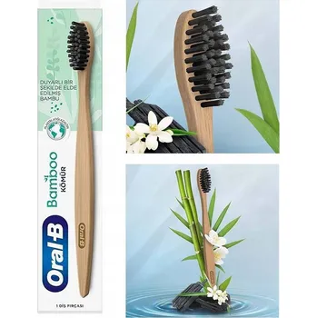 Zubní kartáček Oral-B Kartáček Bamboo s Eko Štětinami a Uhlím