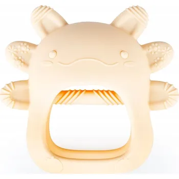 Hračka pro kojence GiliGums SILIKONOVÉ KOUSÁTKO AKSOLOTL BÉŽOVÉ PRO ZOUBKY