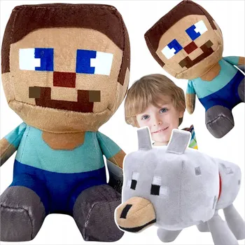 plyšák MINECRAFT PES VLK VELKÝ PLYŠÁK PEJSEK