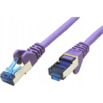 Síťový kabel Patchcord Goobay S/FTP 6a RJ45 / RJ45 1 m fialový