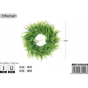 umělá květina Malá tráva s kroužkem 31 cm