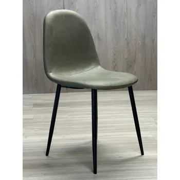 Jídelní židle Židle Lugano umělá kůže šedá 1 ks