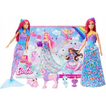 Panenka Panenka Barbie Dreamtopia adventní kalendář 24 překvapení + panenka HRG90