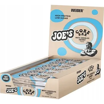Joe's Core Bar, bílá čokoláda kokos - 12 x 45 g