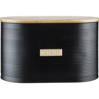 chlebník Chlebník s prkénkem Typhoon černý, ocel