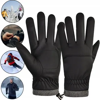 Cyklistické rukavice Zimní cyklistické rukavice na běhání, voděodolné, dotykové